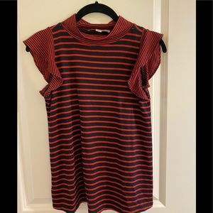 RUFFLE SLEEVE TANK